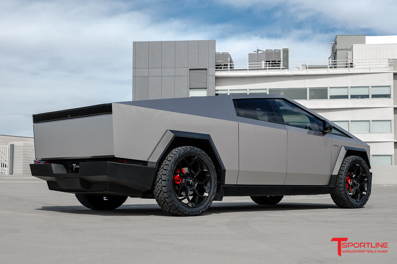 Tesla Cybertruck CT7 24" Fully Forged Lightweight Tesla Wheel and Tire Package (Set of 4) Open Box Special!