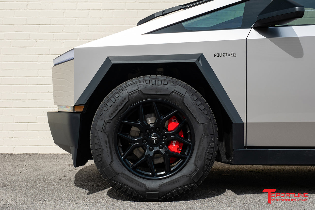 Super Saver Tesla Cybertruck Winter Snow Tire and AeroMaxx 20" Wheel Package (Set of 4)