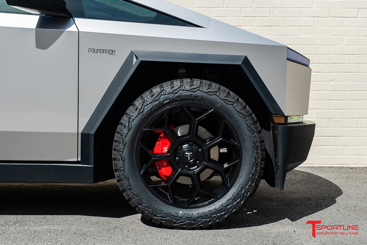 CT7 22" Tesla Cybertruck Fully Forged Lightweight Tesla Wheel and Tire Package (Set of 4)