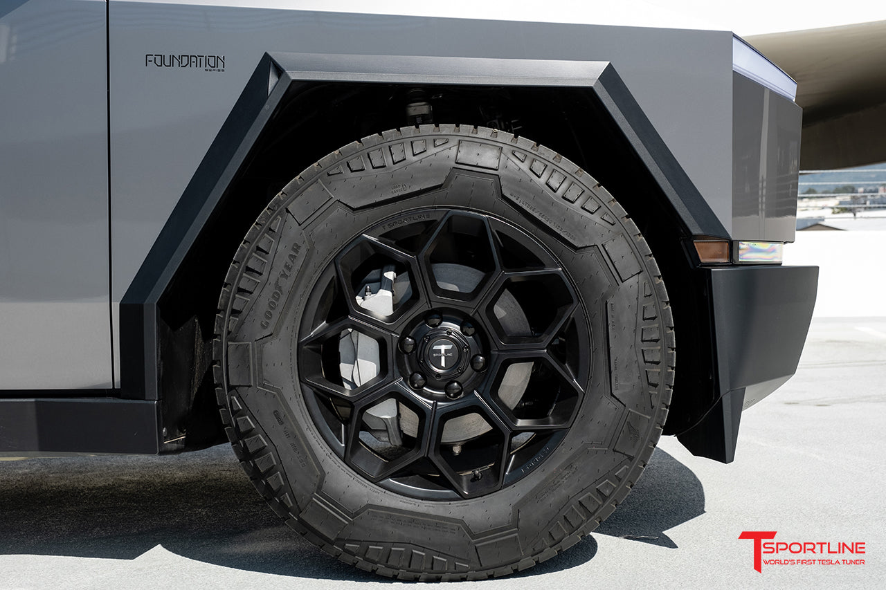 CT7 20" Tesla Cybertruck Fully Forged Lightweight Tesla Replacement Wheel and Tire