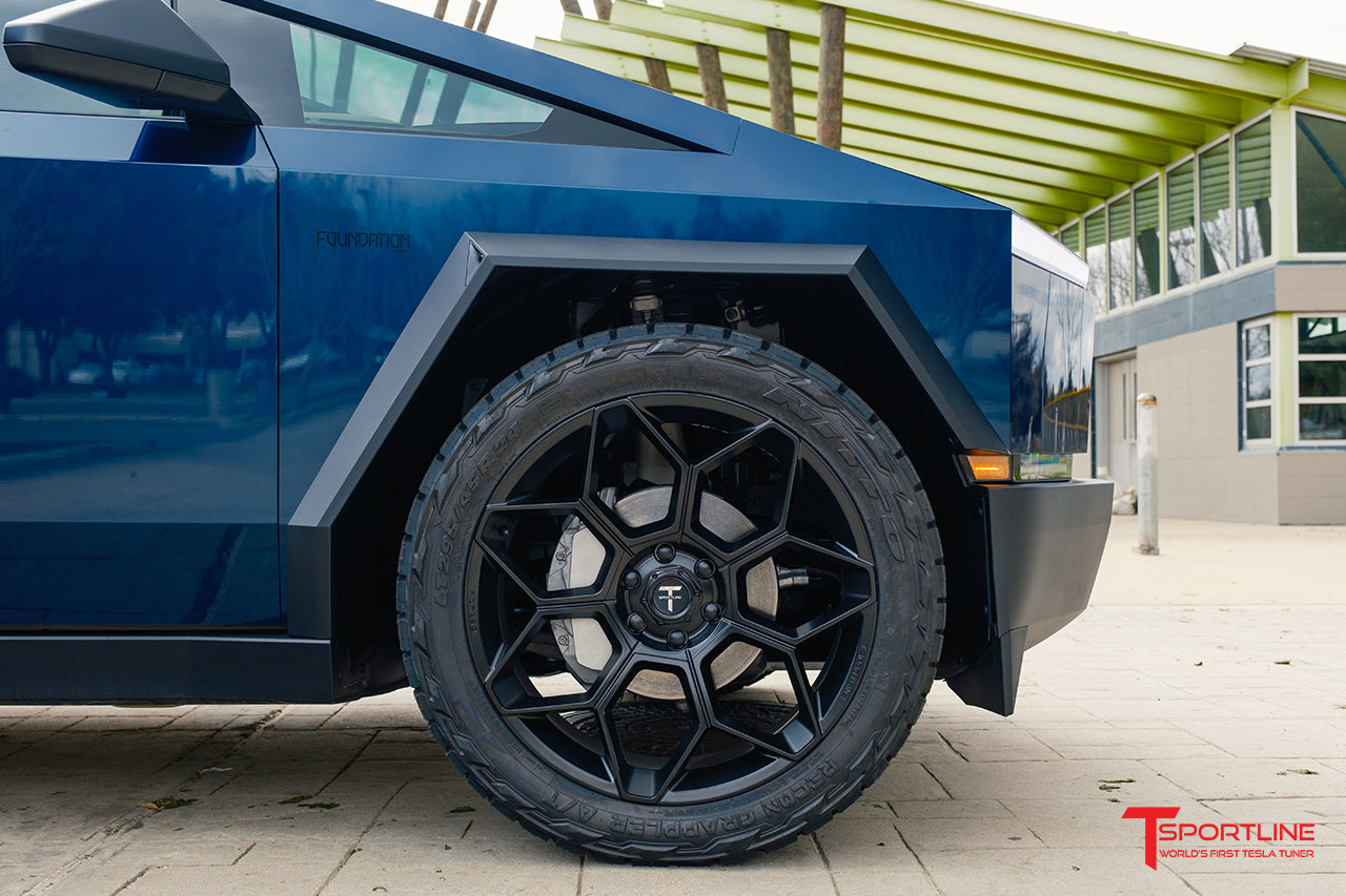 Tesla Cybertruck CT7 24" Fully Forged Lightweight Tesla Wheel and Tire Package (Set of 4) Open Box Special!