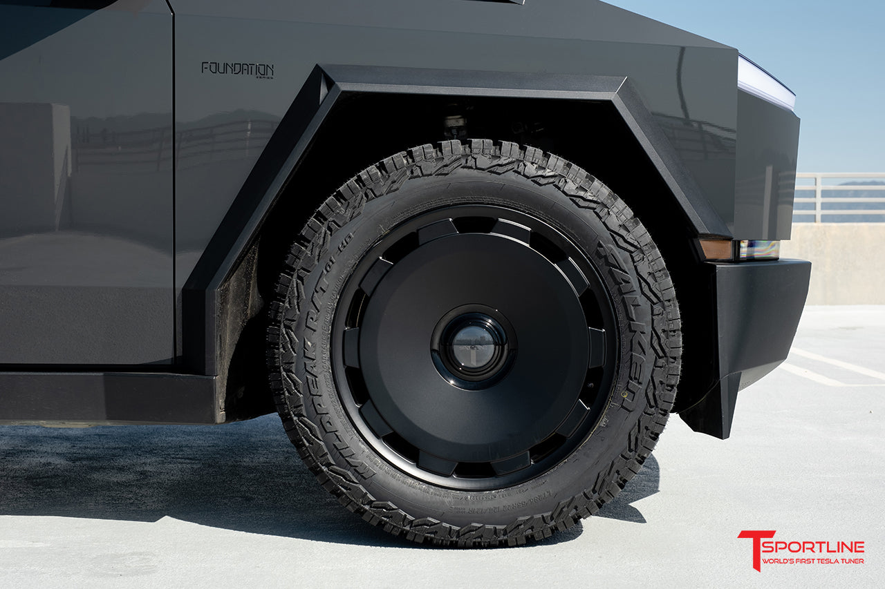 CTM 22" Tesla Cybertruck Fully Forged Monoblock Tesla Wheel and Tire Package (Set of 4)