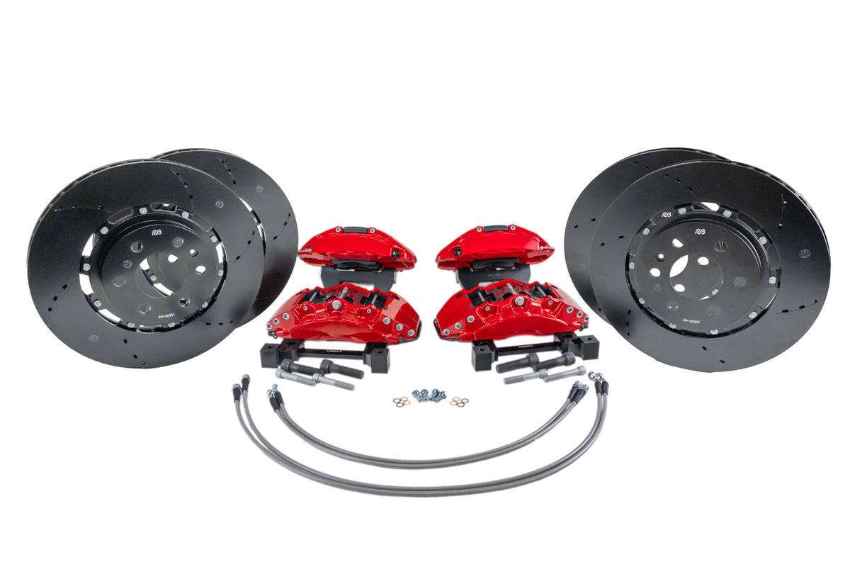 Tesla Cybertruck Big Brake Caliper &amp; Rotor Kit (BBK) - 6 / 4 Piston Calipers &amp; Two-Piece Rotors