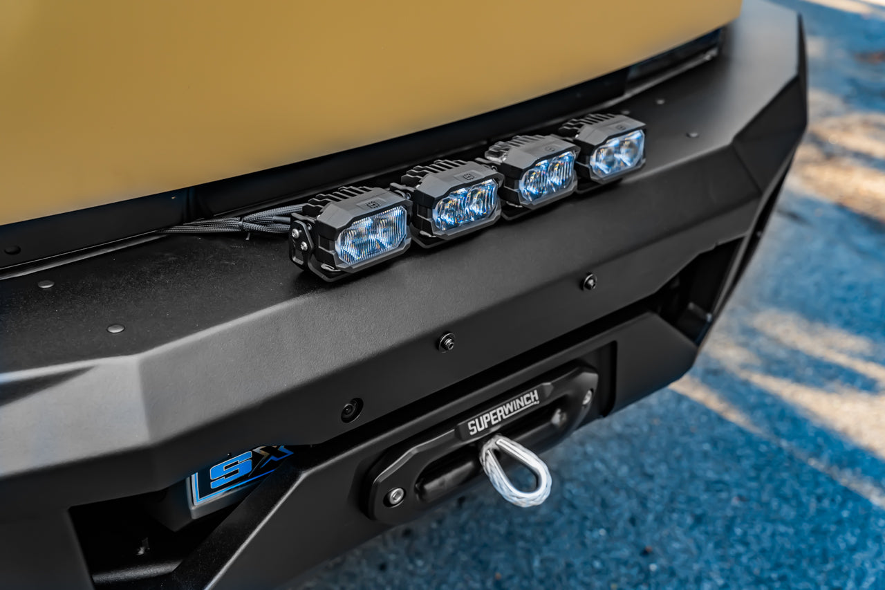 Tesla Cybertruck CTX Extreme Duty Steel Front Bumper with Integrated High-Output Power