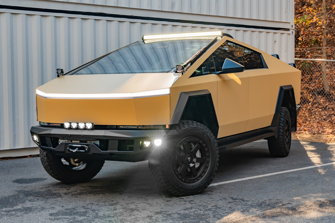 Tesla Cybertruck CTX Extreme Duty Steel Front Bumper with Integrated High-Output Power