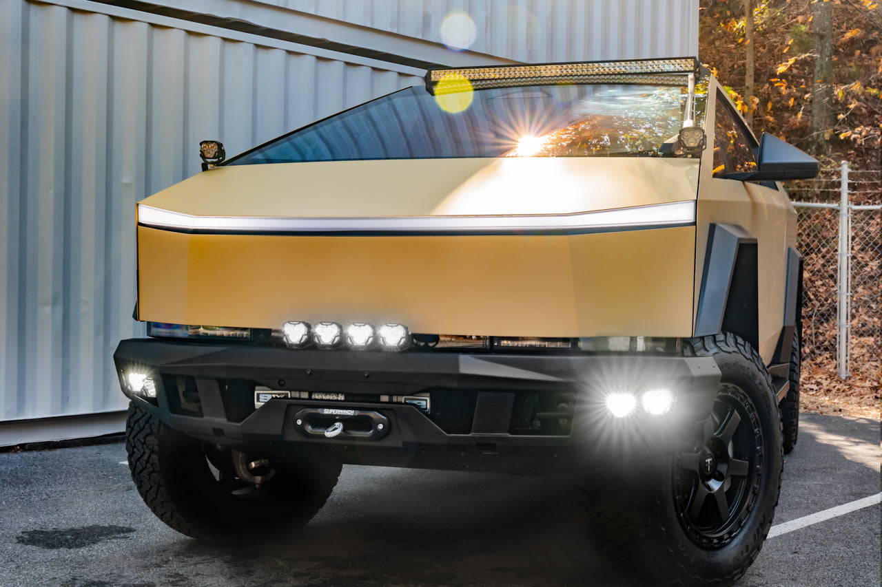 Tesla Cybertruck CTX Extreme Duty Steel Front Bumper with Integrated High-Output Power