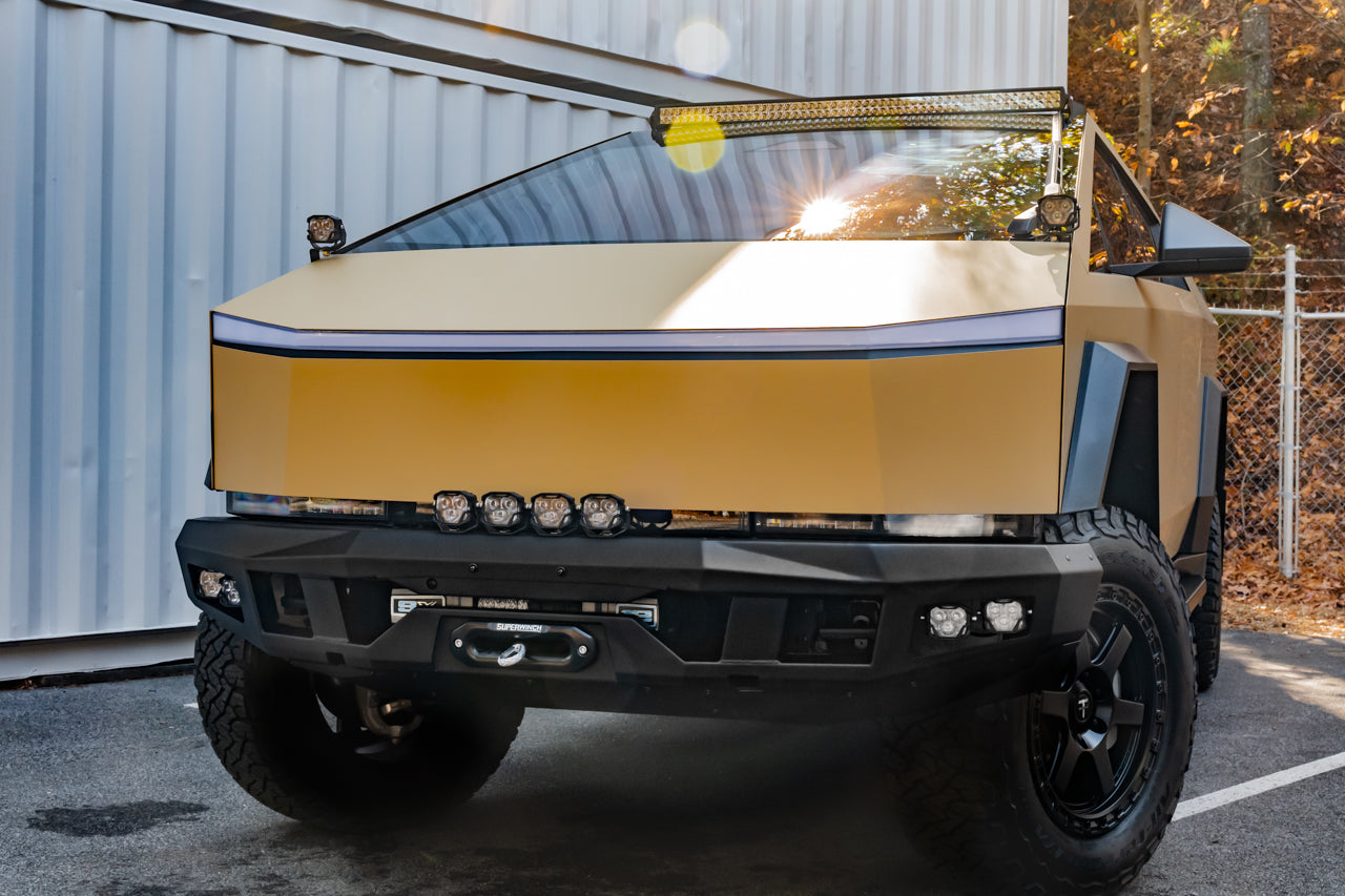 Tesla Cybertruck CTX Extreme Duty Steel Front Bumper with Integrated High-Output Power