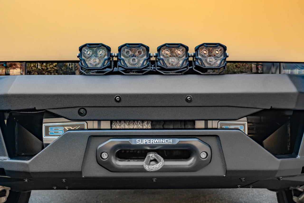 Tesla Cybertruck CTX Extreme Duty Steel Front Bumper with Integrated High-Output Power