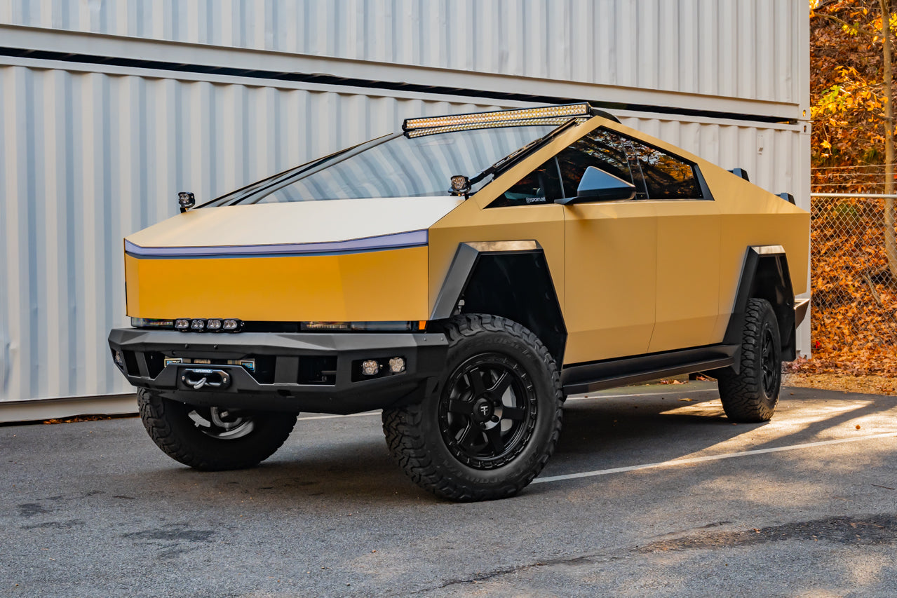 Tesla Cybertruck CTX Extreme Duty Steel Front Bumper with Integrated High-Output Power