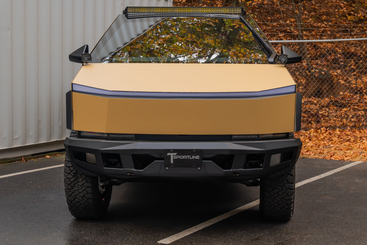 Tesla Cybertruck CTX Extreme Duty Steel Front Bumper with Integrated High-Output Power