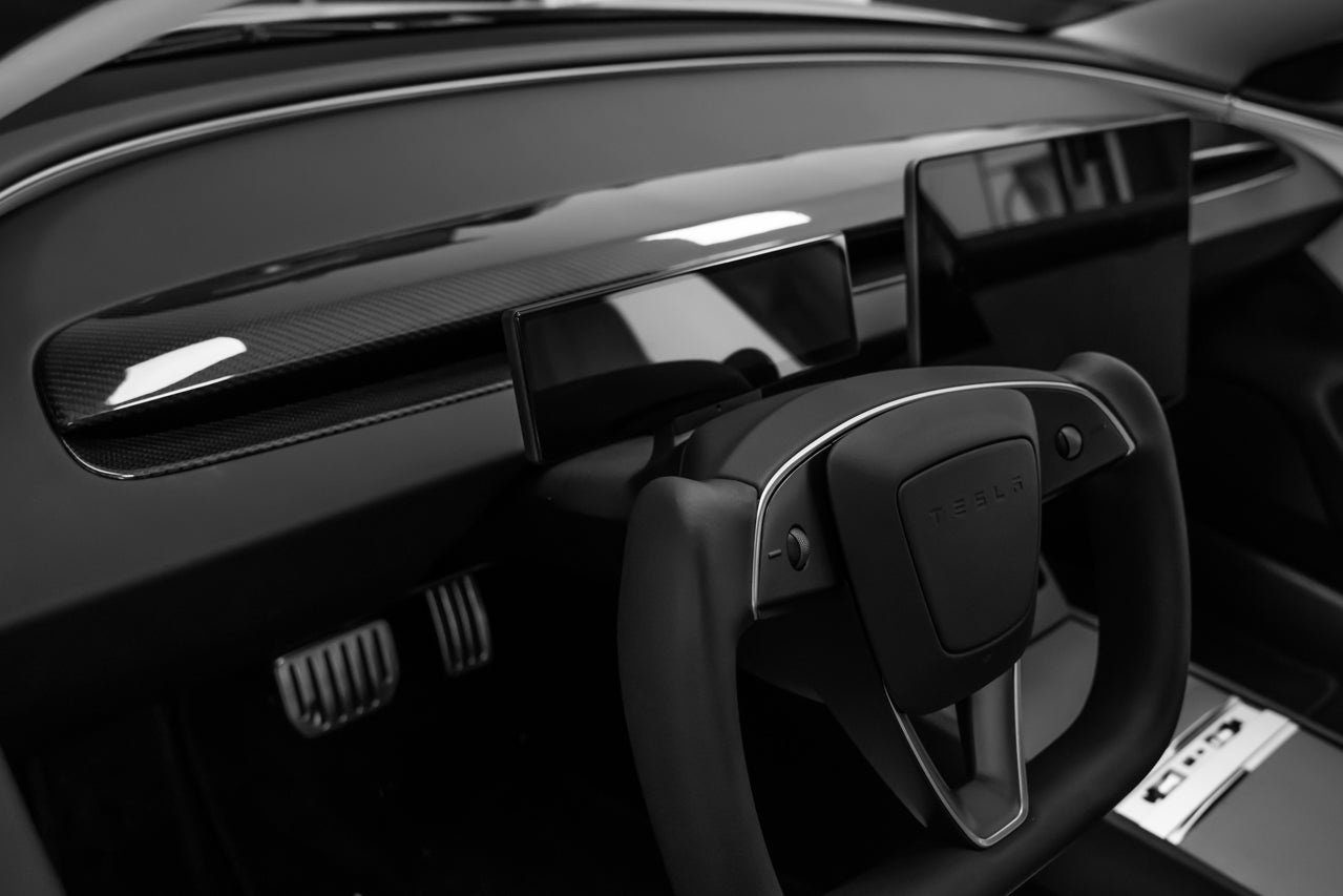 Tesla Model 3 Highland & Model Y Juniper Carbon Fiber Dash Panel