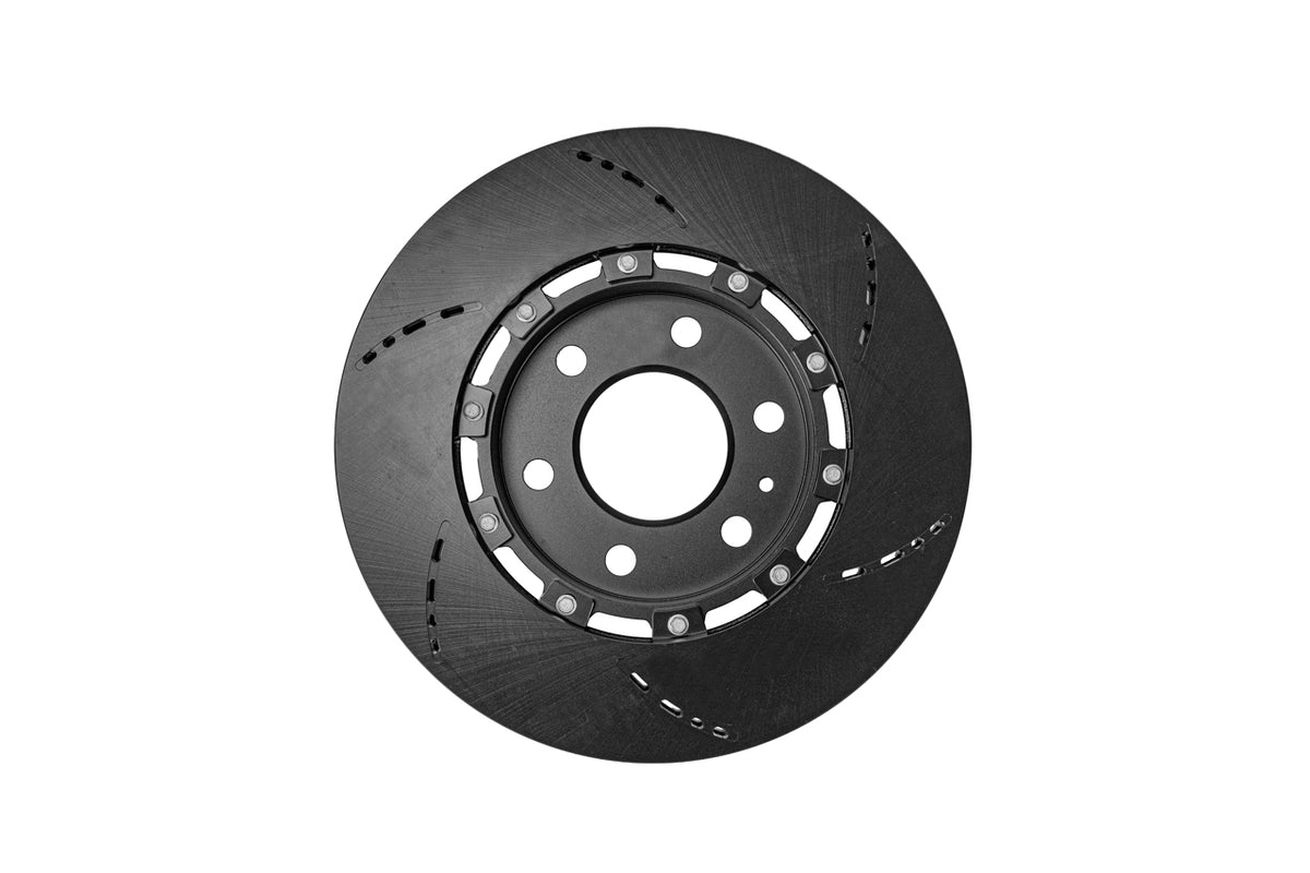 Tesla Cybertruck Lightweight Two-Piece High Performance Slotted &amp; Cross Drilled Brake Rotors