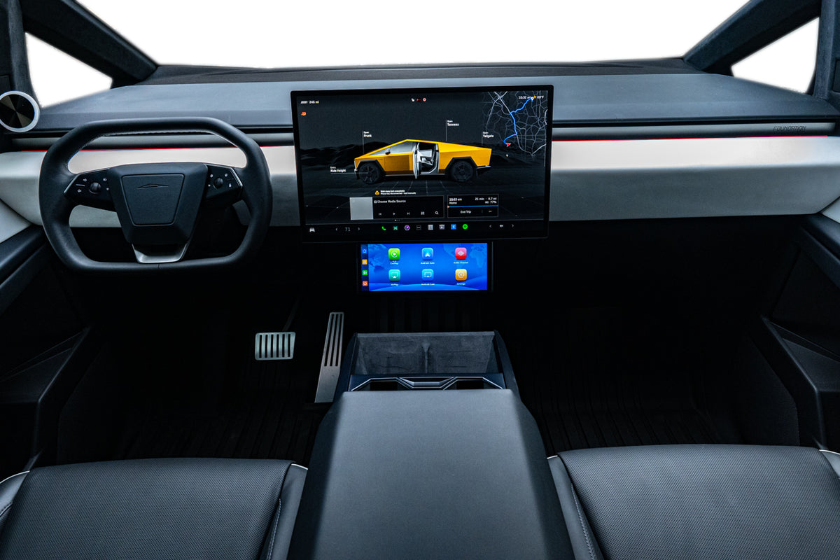 Tesla Cybertruck Apple CarPlay &amp; Android Auto Smart Dash Screen