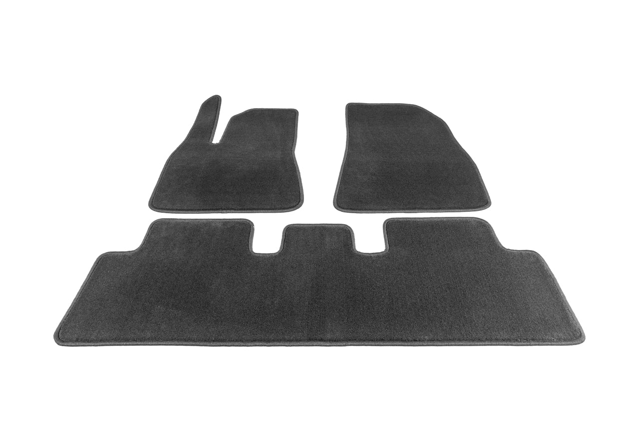 Tesla Model 3 Highland Precision Fitment 28oz Embroidered Carpet Floor Mat Set