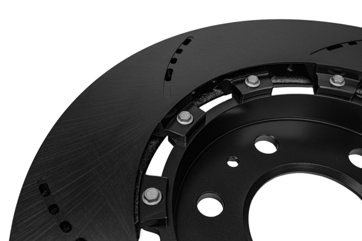 Tesla Cybertruck Lightweight Two-Piece High Performance Slotted &amp; Cross Drilled Brake Rotors