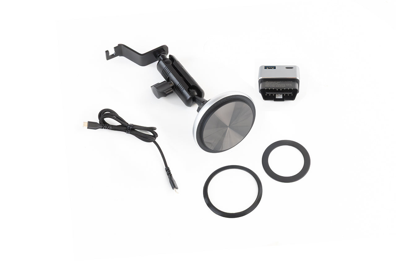 Tesla Model 3 Highland / Y Juniper Super Sturdy Bolt-on Phone Mount & Wireless MagSafe Charger