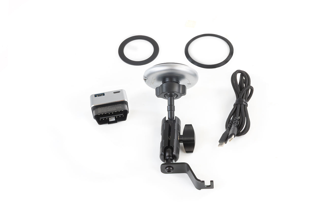 Tesla Model 3 Highland / Y Juniper Super Sturdy Bolt-on Phone Mount & Wireless MagSafe Charger