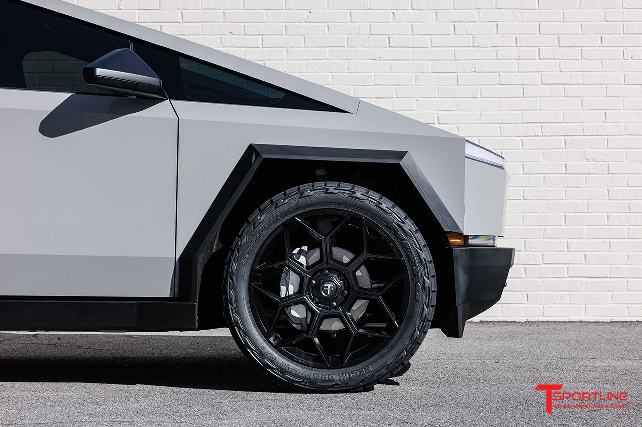 Tesla Cybertruck CT7 24" Fully Forged Lightweight Tesla Wheel and Tire Package (Set of 4) Open Box Special!