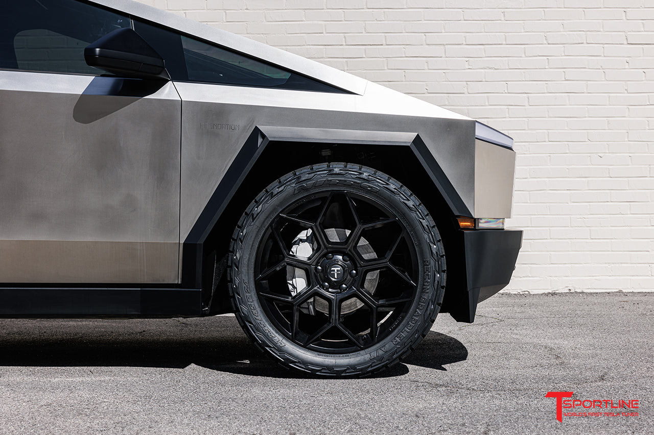Tesla Cybertruck CT7 24" Fully Forged Lightweight Tesla Wheel and Tire Package (Set of 4) Open Box Special!
