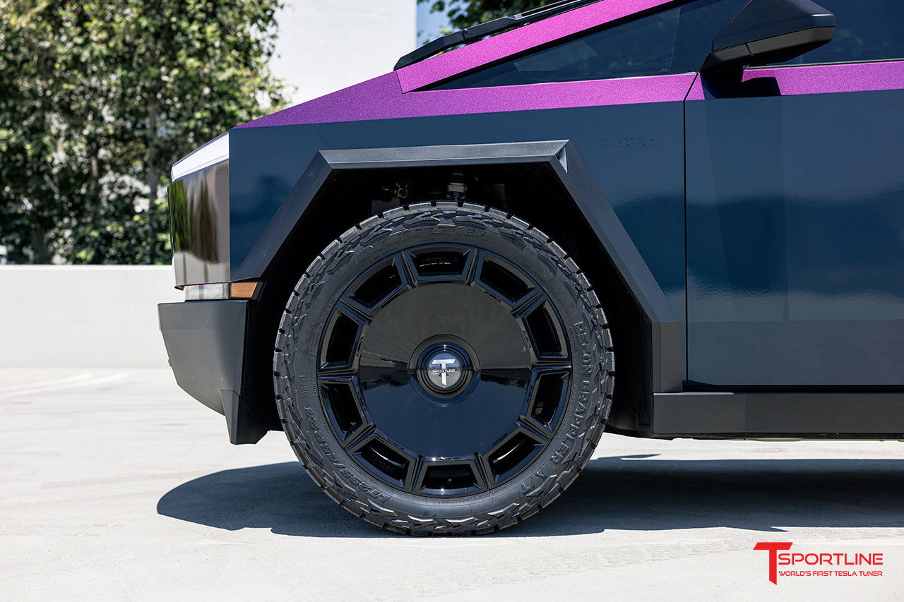 CT10 24" Tesla Cybertruck Fully Forged Monoblock Tesla Wheel and Tire Package (Set of 4)