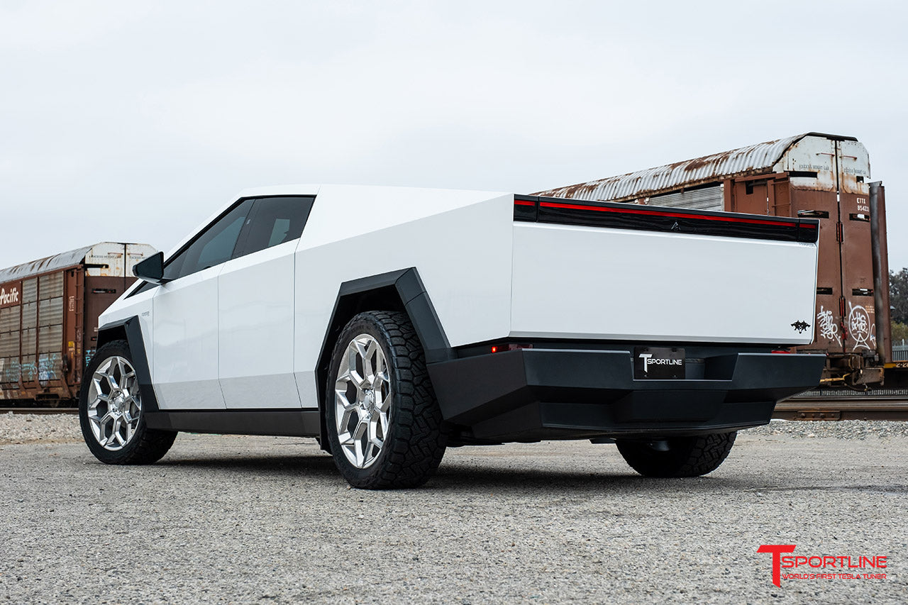 Super Saver! Tesla Cybertruck CT7 24" Fully Forged Lightweight Tesla Wheel and Tire Package (Set of 4)