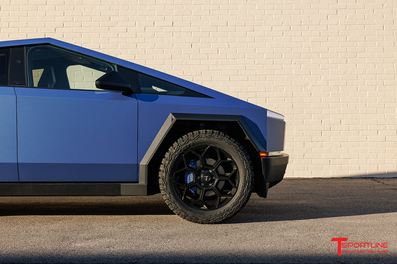 CT7 22" Tesla Cybertruck Fully Forged Lightweight Tesla Wheel and Tire Package (Set of 4)