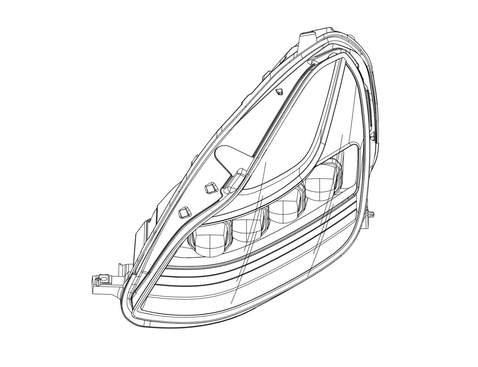 Tesla Model 3/Y AlphaRex NOVA-Series LED Projector Headlights Open Box Special! (Used for Display & Media)