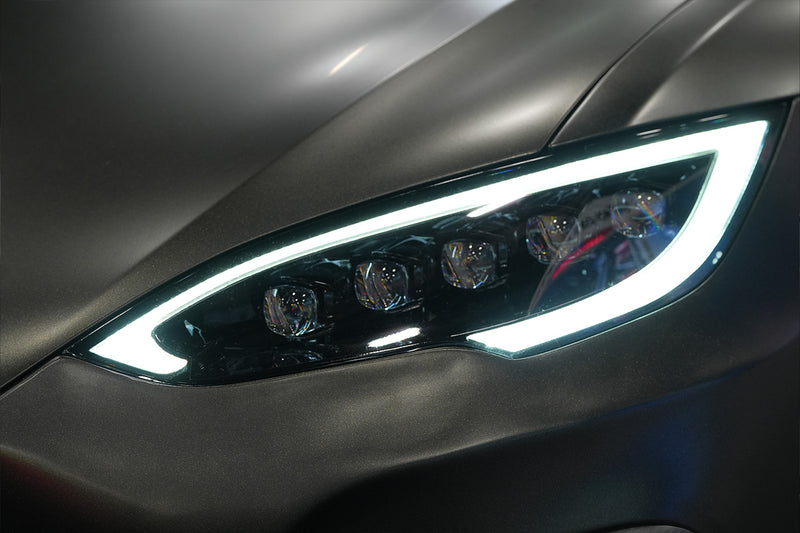 Tsort Tesla AlphaRex NOVA-Series 5x LED Projector Headlights for Tesla Model S (20 ...