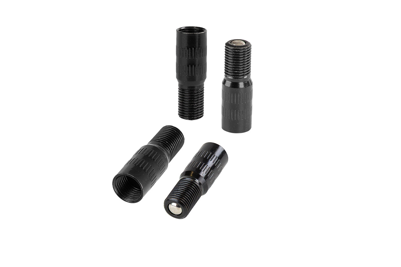 Valve Stem Extensions for Tesla TPMS Sensor (+20mm / 0.78in Longer Black Anodized)