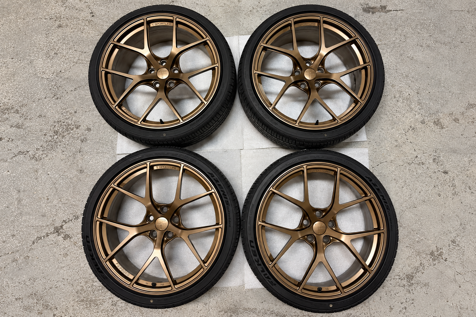 MARKETING DEMO DEAL! TXL115 20" Tesla Model 3 Fully Forged Lightweight Tesla Wheel and Tire Package (Set of 4)