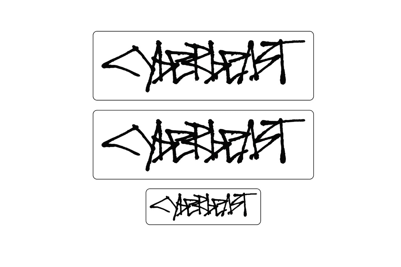 Custom Plotted Text in Tesla Cybertruck Graffiti Font - Vinyl Wrap Embossing or Overlay