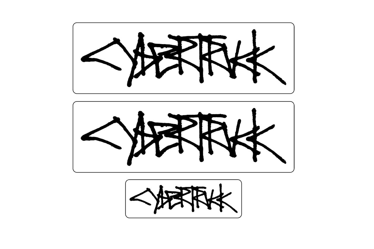 Custom Plotted Text in Tesla Cybertruck Graffiti Font - Vinyl Wrap Embossing or Overlay