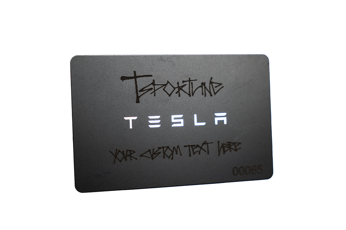 Custom Laser Etched Tesla Key Cards - Personalized for Model 3 / Y / S / X / Cybertruck