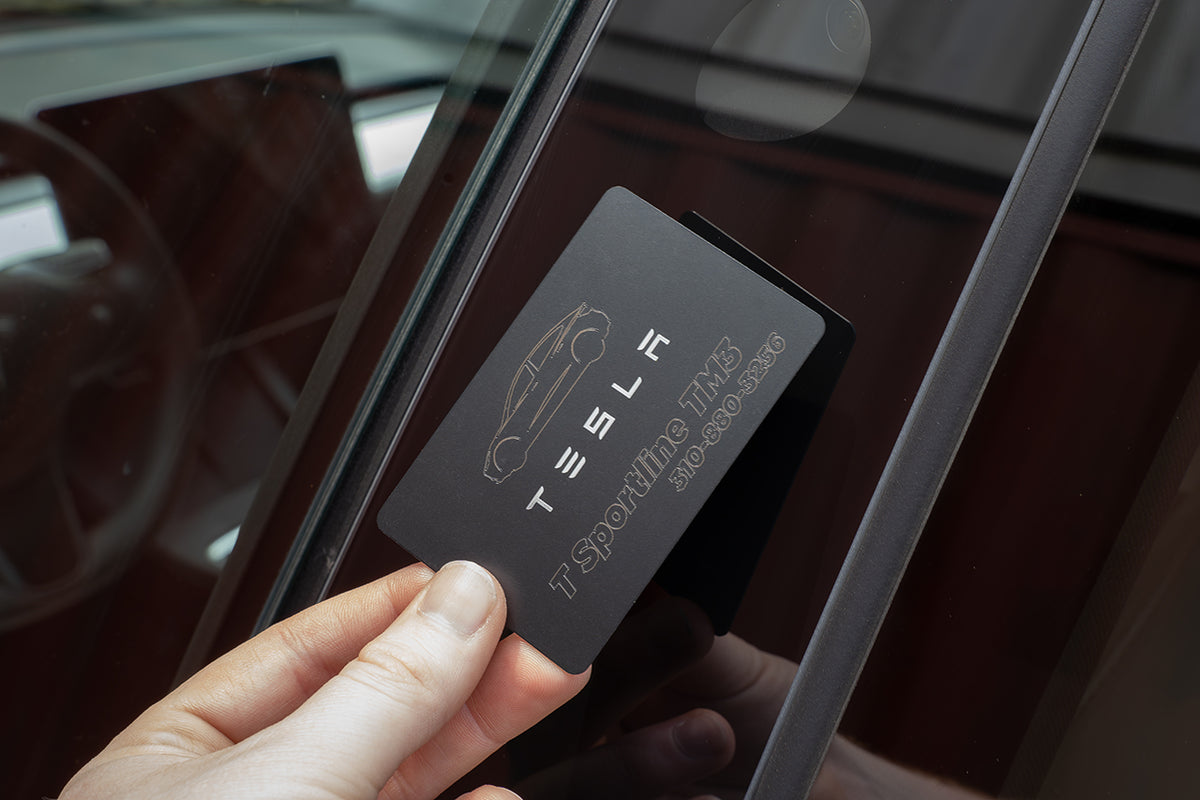 Custom Laser Etched Tesla Key Cards - Personalized for Model 3 / Y / S / X / Cybertruck