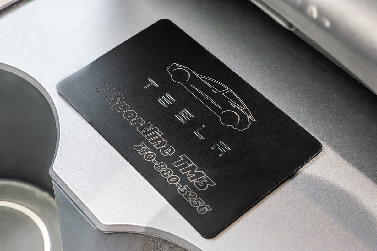 Custom Laser Etched Tesla Key Cards - Personalized for Model 3 / Y / S / X / Cybertruck