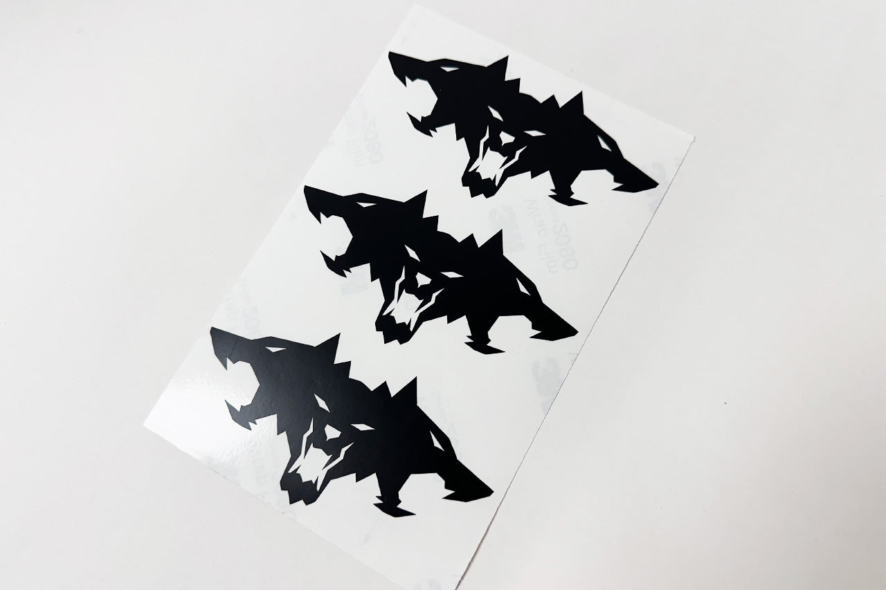 Cyberbeast Fender & Small Tailgate Decal for Cybertruck (Vinyl Wrap Replacement Badge)