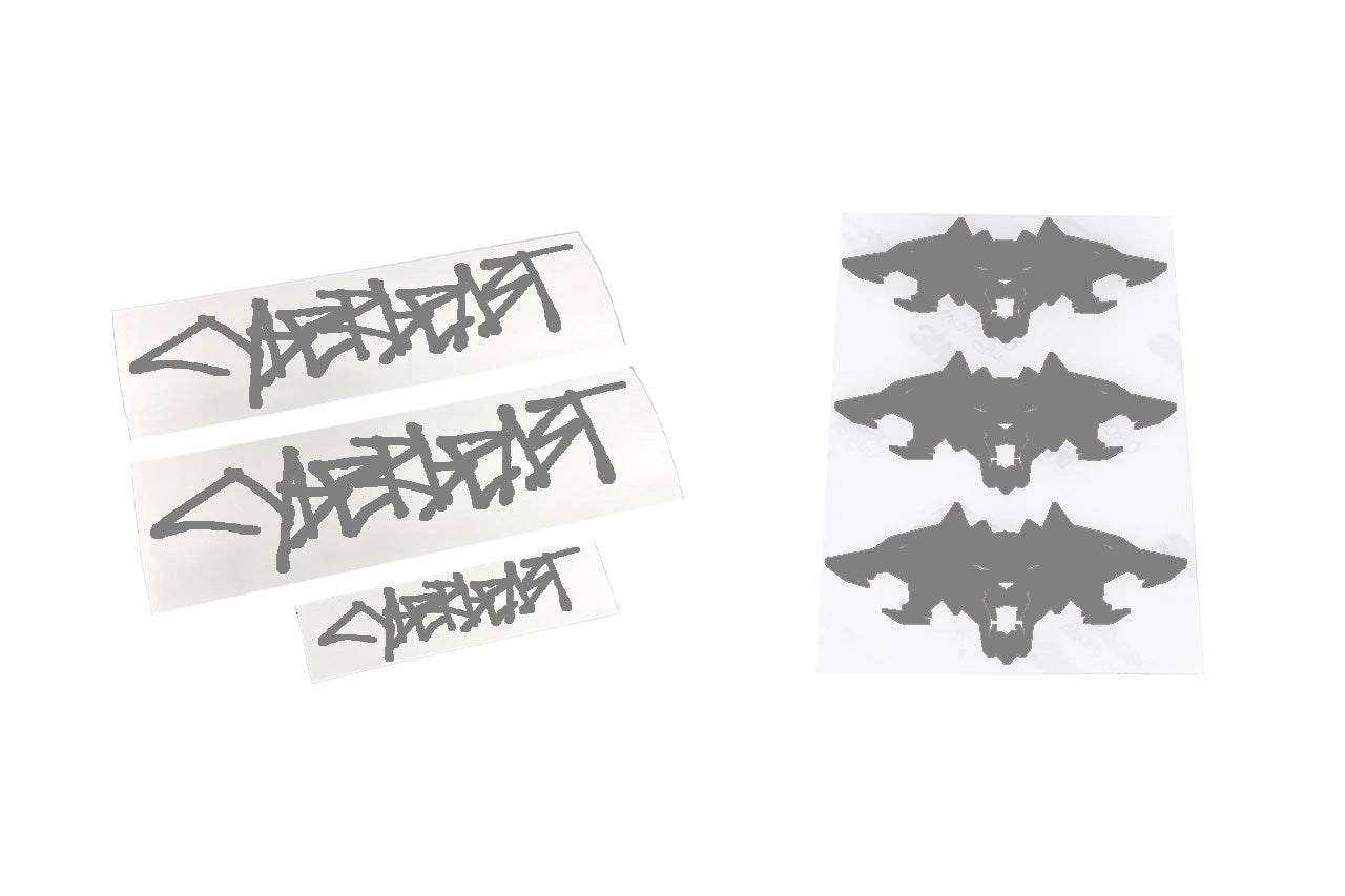 Cyberbeast Fender & Small Tailgate Decal for Cybertruck (Vinyl Wrap Replacement Badge)