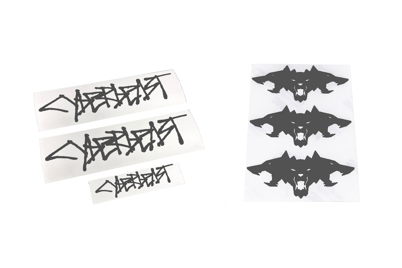 Cyberbeast Fender & Small Tailgate Decal for Cybertruck (Vinyl Wrap Replacement Badge)