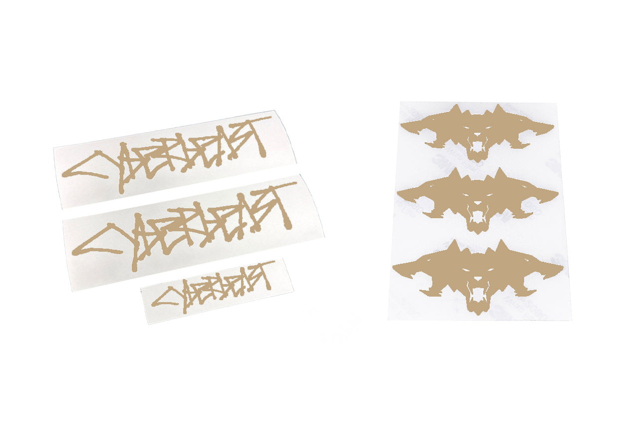 Cyberbeast Fender & Small Tailgate Decal for Cybertruck (Vinyl Wrap Replacement Badge)