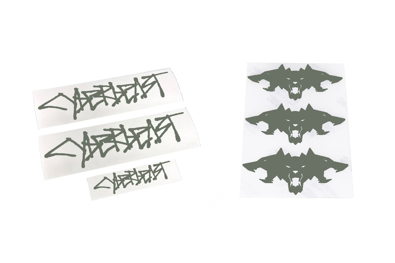 Cyberbeast Fender & Small Tailgate Decal for Cybertruck (Vinyl Wrap Replacement Badge)
