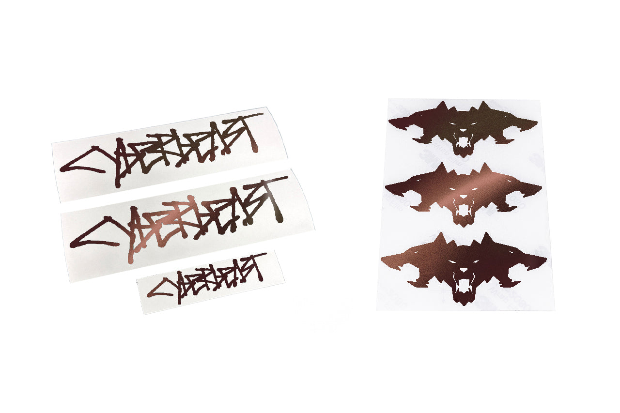 Cyberbeast Fender & Small Tailgate Decal for Cybertruck (Vinyl Wrap Replacement Badge)