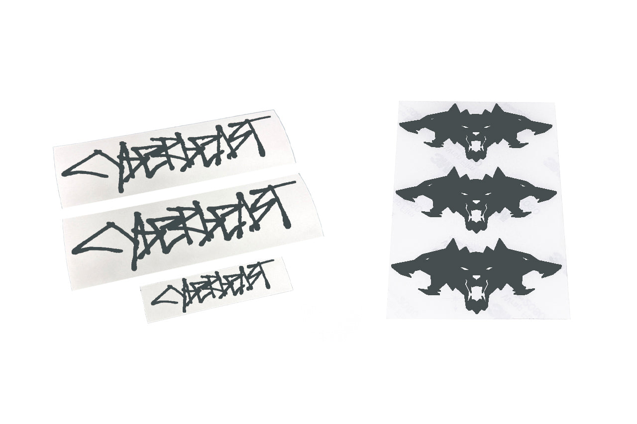 Cyberbeast Fender & Small Tailgate Decal for Cybertruck (Vinyl Wrap Replacement Badge)