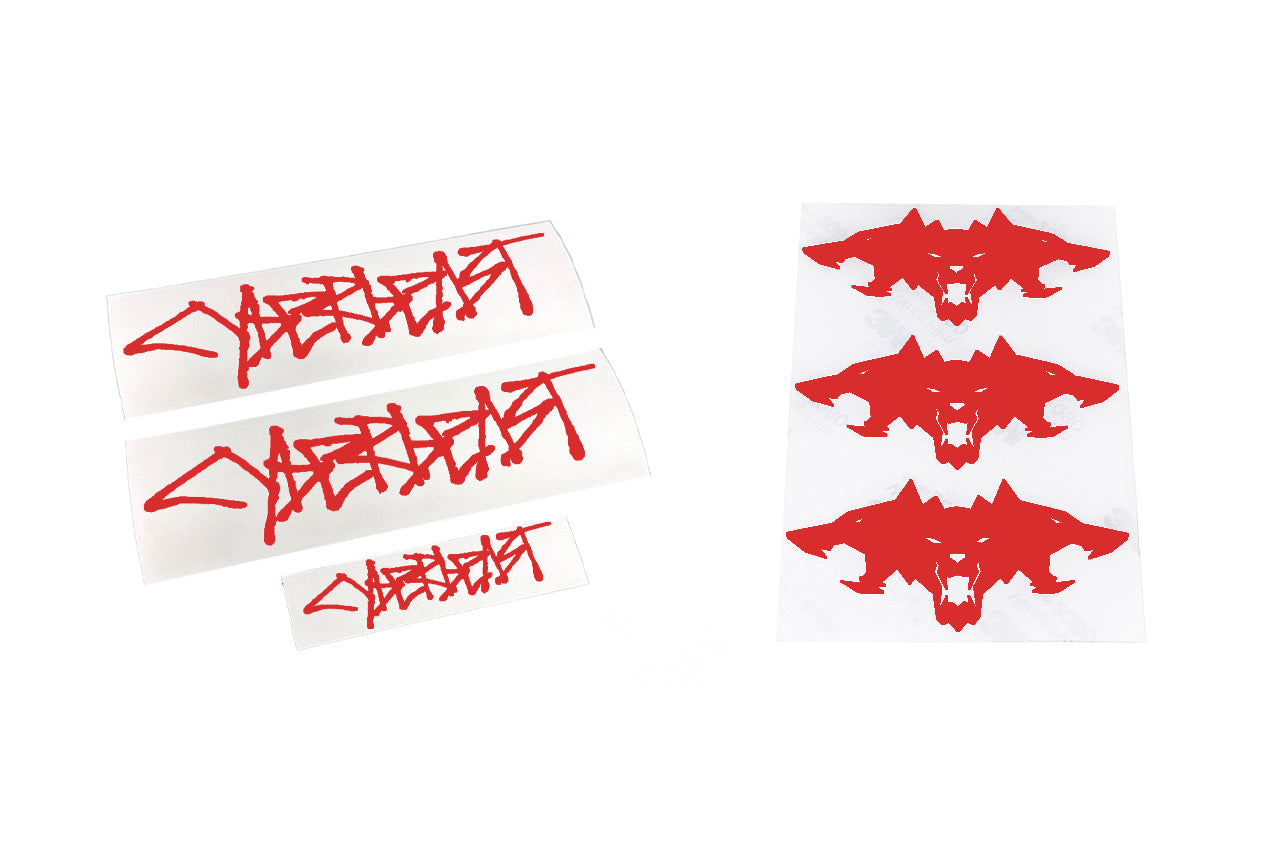 Cyberbeast Fender & Small Tailgate Decal for Cybertruck (Vinyl Wrap Replacement Badge)