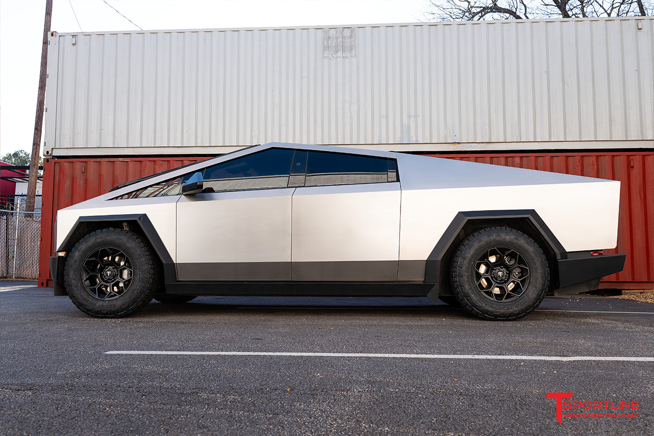 Super Saver! Tesla Cybertruck CT7 18" Fully Forged Lightweight Tesla Wheel and Tire Package (Set of 4)