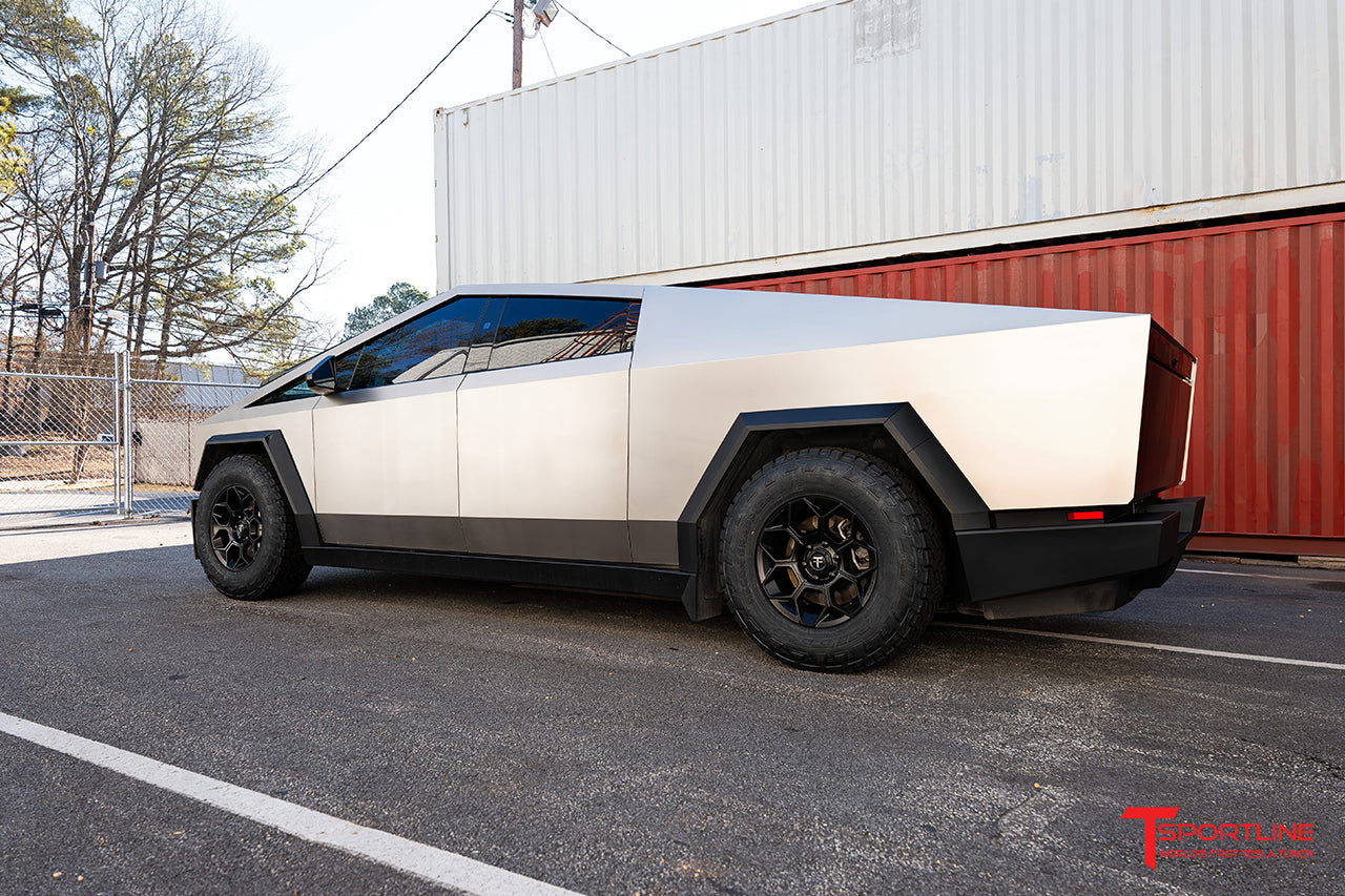 Super Saver! Tesla Cybertruck CT7 18" Fully Forged Lightweight Tesla Wheel and Tire Package (Set of 4)