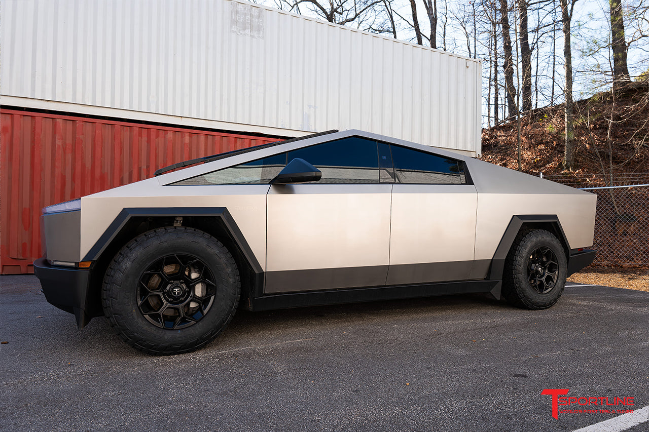 Super Saver! Tesla Cybertruck CT7 18" Fully Forged Lightweight Tesla Wheel and Tire Package (Set of 4)