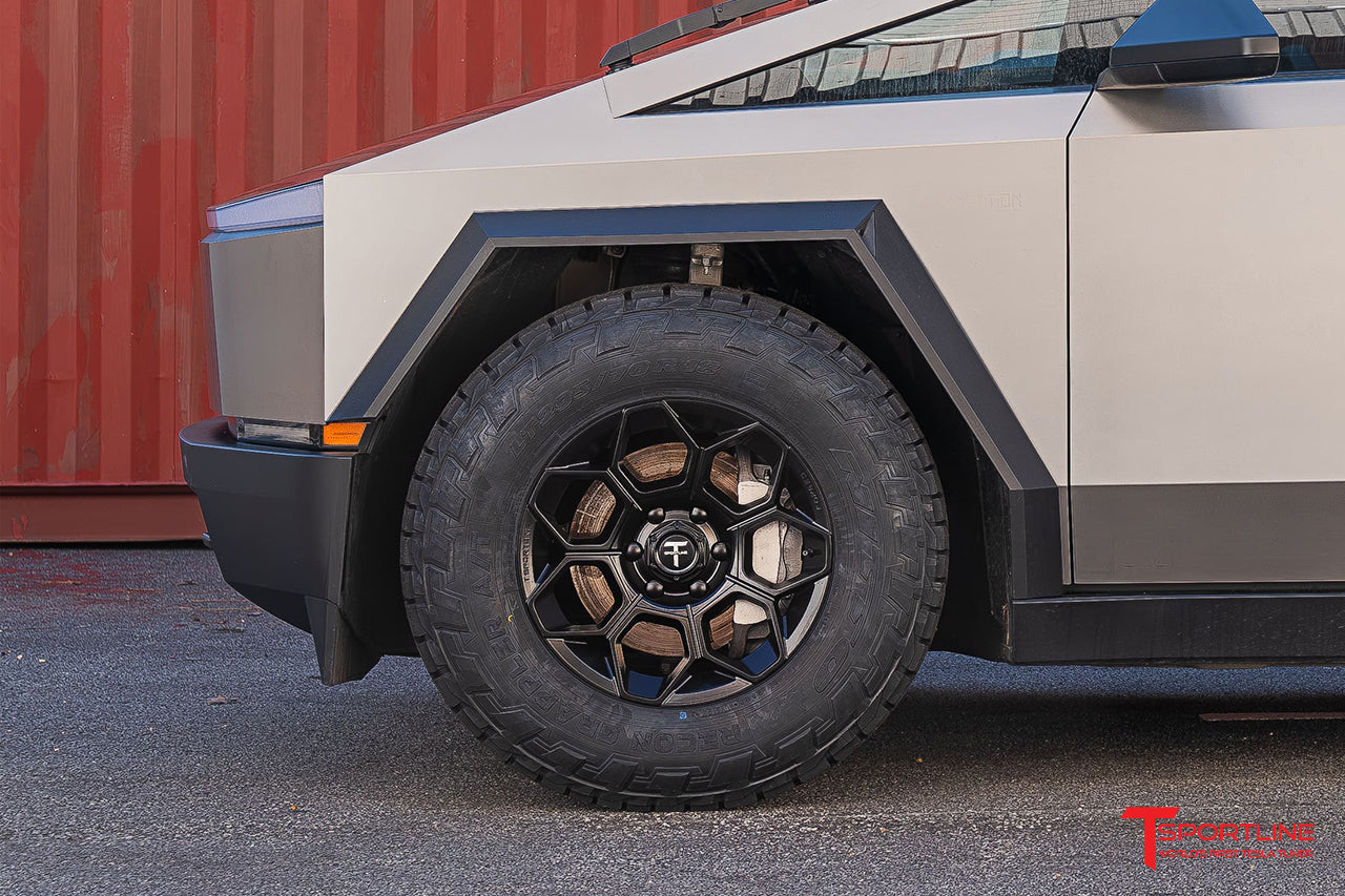 Super Saver! Tesla Cybertruck CT7 18" Fully Forged Lightweight Tesla Wheel and Tire Package (Set of 4)