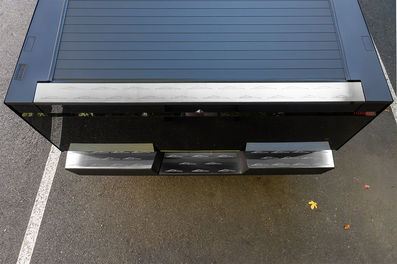 Stainless Steel Laser Etched Tesla Cybertruck Rear Bumper & Tailgate Armor Protection Cover Plates