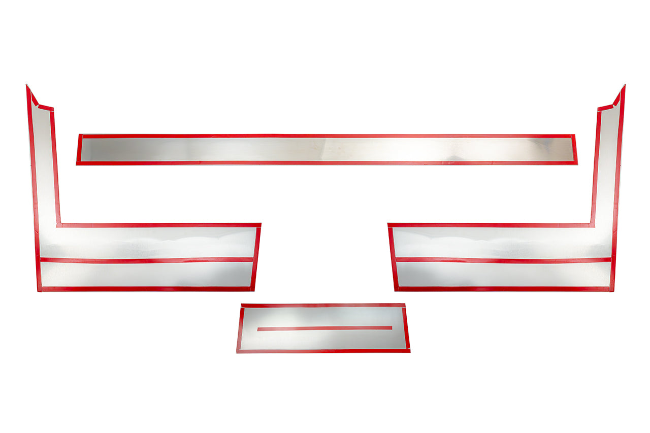 Stainless Steel Laser Etched Tesla Cybertruck Rear Bumper & Tailgate Armor Protection Cover Plates