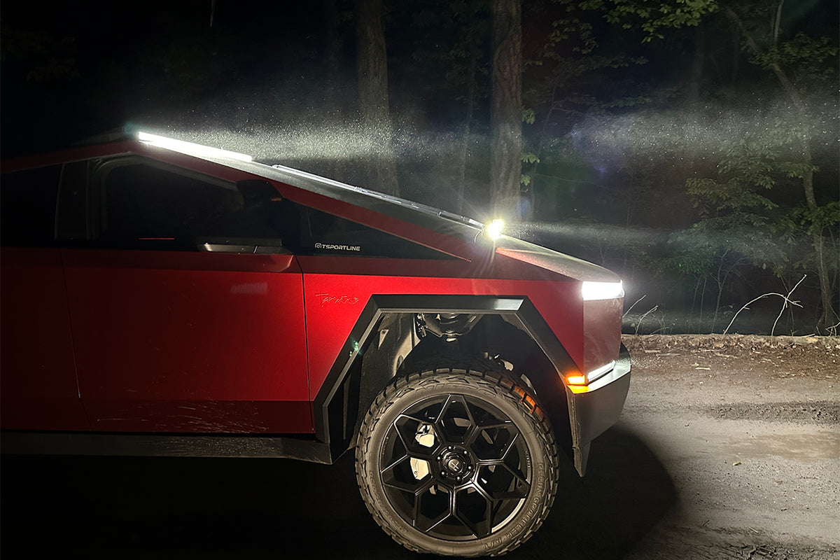 Tesla Cybertruck 50&quot; LED Off Road Light Bar with Roof Top Quick Disconnect Kit